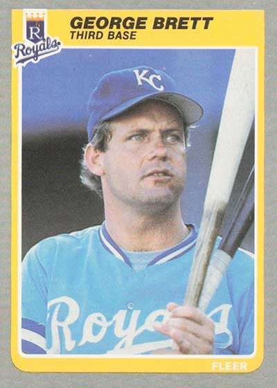 1985 Fleer Baseball George Brett