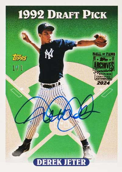 2024 Topps Archives Signature Series Baseball - Retired Player Edition Derek Jeter