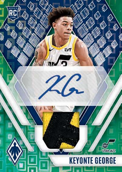 2023-24 Panini Phoenix Basketball Rookie Jersey Autographs Green Keyonte George