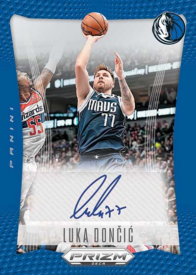2023-24 Panini Prizm Deca Basketball Signatures Blue Luka Doncic