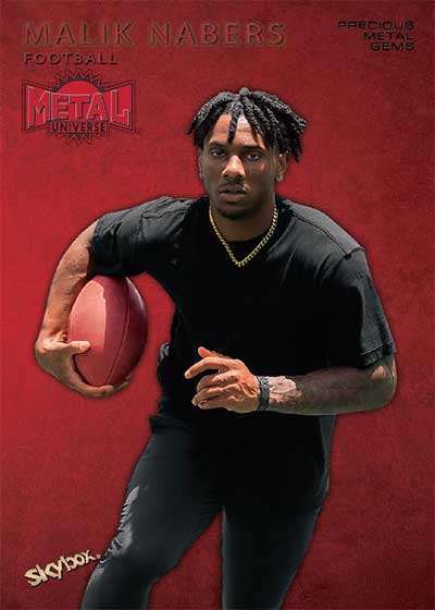 2024 SkyBox Metal Universe Champions Retro 1999-00 Precious Metal Gems Red Malik Nabers