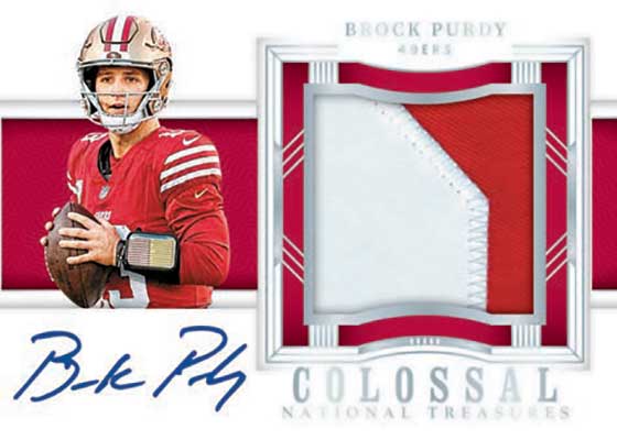 2023 Panini National Treasures Football Colossal Signatures Brock Purdy