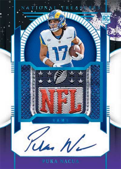 2023 Panini National Treasures Football Rookie Patch Autographs Midnight Moon Puka Nacua