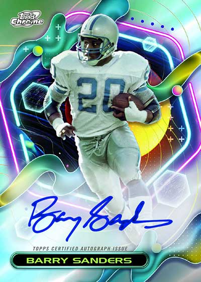 2023 Topps Composite Football Cosmic Chrome Autographs Barry Sanders