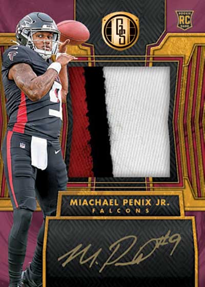 2024 Panini Gold Standard Football Rookie Jersey Autographs Jumbo Rose Gold Miachael Penix Jr