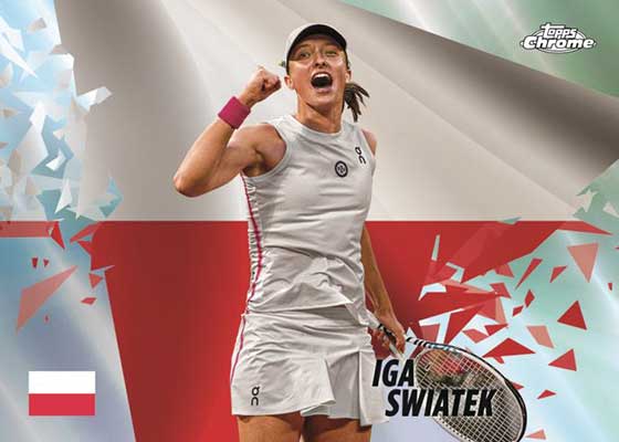 2024 Topps Chrome Tennis Patriotic Pride Iga Swiatek