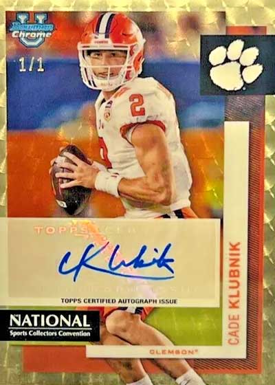 2024 Topps National Convention Autographs Superfractors Cade Klubnik