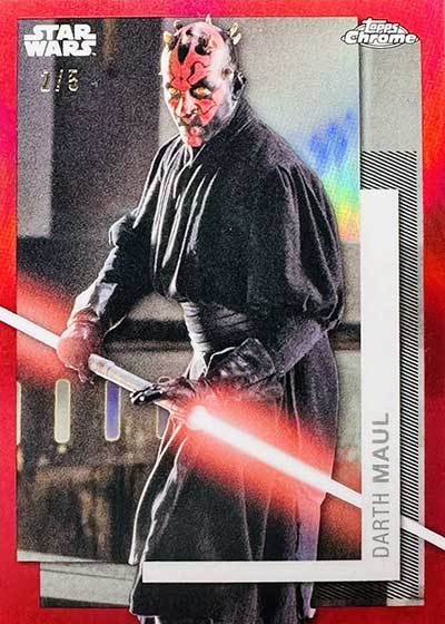2024 Topps National Convention Red Refractors Darth Mail
