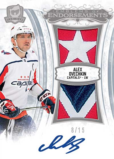 2022-23 Upper Deck The Cup Hockey Emblems of Endorsements Alex Ovechkin