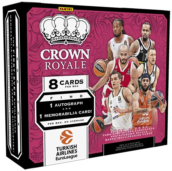 2023-24 Panini Crown Royale EuroLeague Basketball Hobby Box