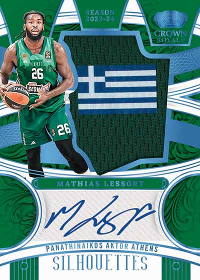 2023-24 Panini Crown Royale EuroLeague Basketball Silhouettes Panathinaikos Aktor