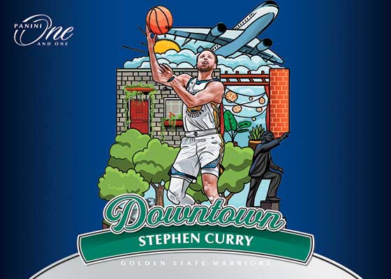 2023-24 Panini One and One Basketball Downtown Variations Stephen Curry