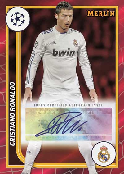 2023-24 Topps Merlin UEFA Club Competitions Autographs Red Refractors Cristiano Ronaldo