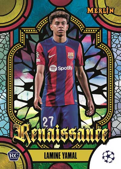 2023-24 Topps Merlin UEFA Club Competitions Renaissance Lamine Yamal