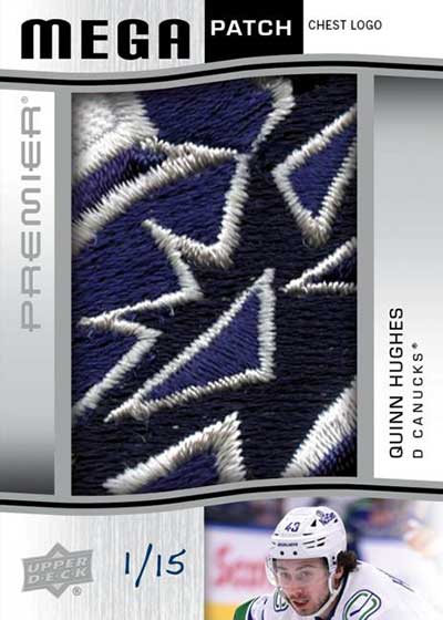 2023-24 Upper Deck Premier Hockey Mega Patch Quinn Hughes