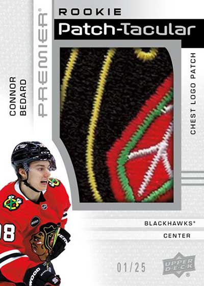 2023-24 Upper Deck Premier Hockey Rookie Patch-Tacular Connor Bedard