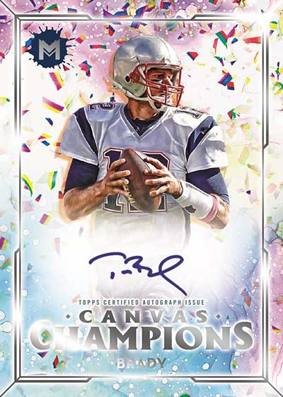 2023 Topps Motif Football Canvas Champions Tom Brady Autograph