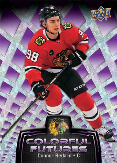 2024-25 Upper Deck Allure Hockey Colorful Futures Connor Bedard