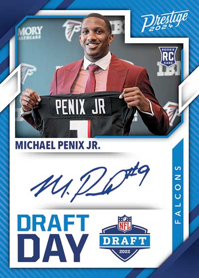 2024 Panini Prestige Football Draft Day Signatures Michael Penix Jr