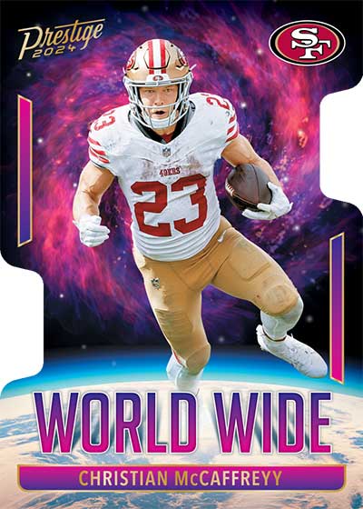 2024 Panini Prestige Football World Wide Christian McCaffrey