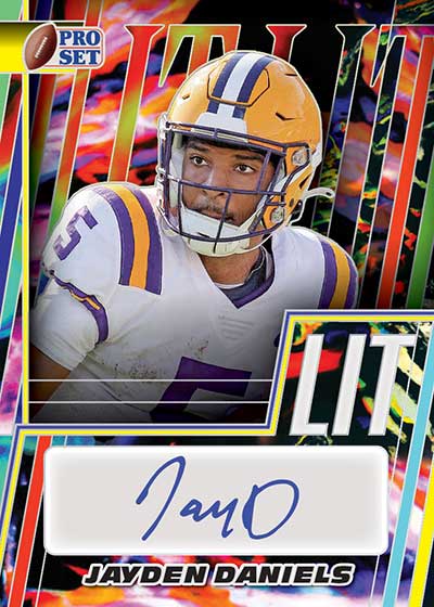 2024 Pro Set Metal Football LIT Autographs Jayden Daniels