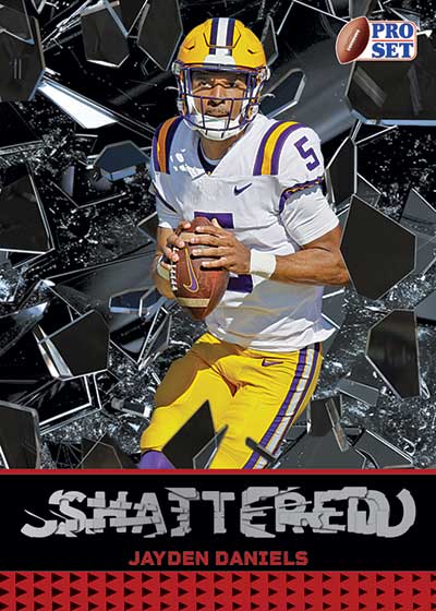 2024 Pro Set Metal Football Shattered Jayden Daniels