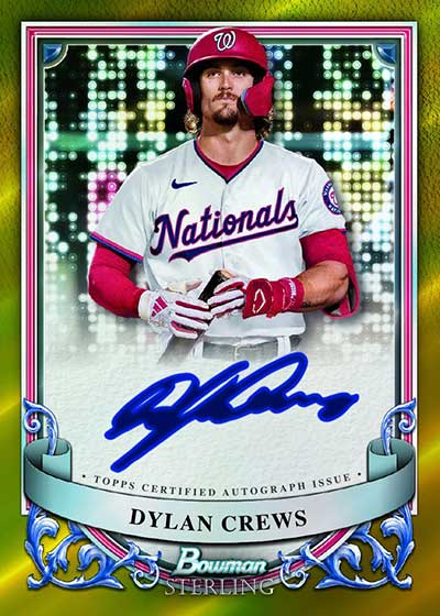 2024 Bowman Sterling Baseball Prospect Autographs Gold Refractors Dylan Crews