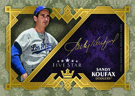 2024 Topps Five Star Baseball Baseball Royalty Sandy Koufax