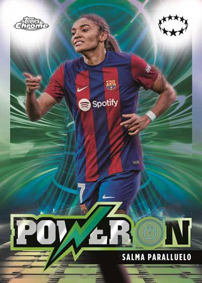 2023-24 Topps Chrome UEFA Women's Champions League Power On Salma Paralluelo