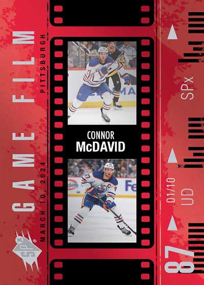 2024-25 SPx Hockey Game Film Connor McDavid