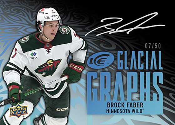 2024-25 Upper Deck Ice Hockey Glacial Graphs Black Brock Faber