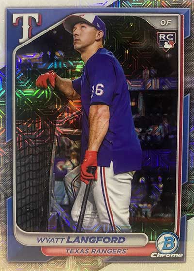 2024 Bowman Chrome Mega Box Baseball Variations Wyatt Langford