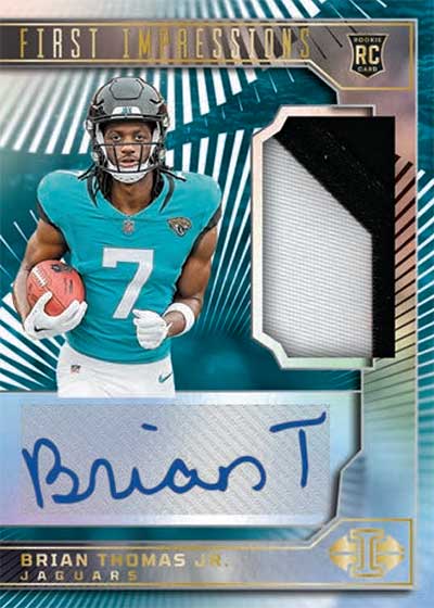 2024 Panini Illusions Football First Impressions Autographed Memorabilia Brian Thomas Jr.