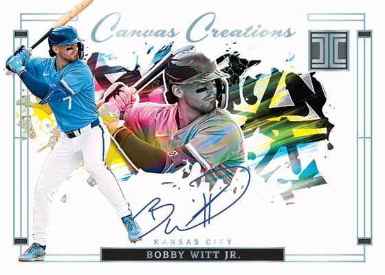 2024 Panini Impeccable Baseball Canvas Creations Bobby Witt Jr.