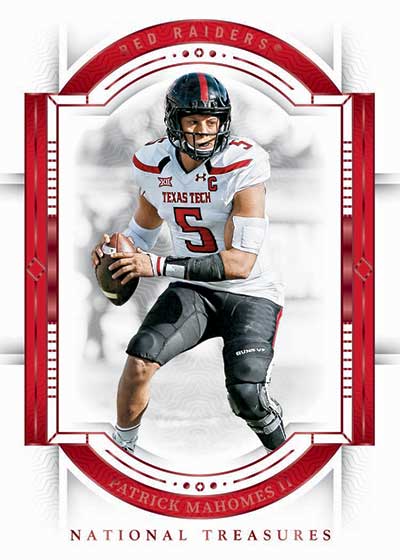 2024 Panini National Treasures Collegiate Football Ruby Patrick Mahomes