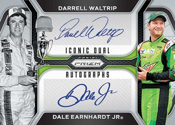 2024 Panini Prizm NASCAR Racing Iconic Dual Autographs Darrell Waltrip Dale Earnhardt Jr