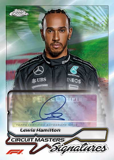 2024 Topps Chrome Formula 1 Circuit Masters Signatures Lewis Hamilton