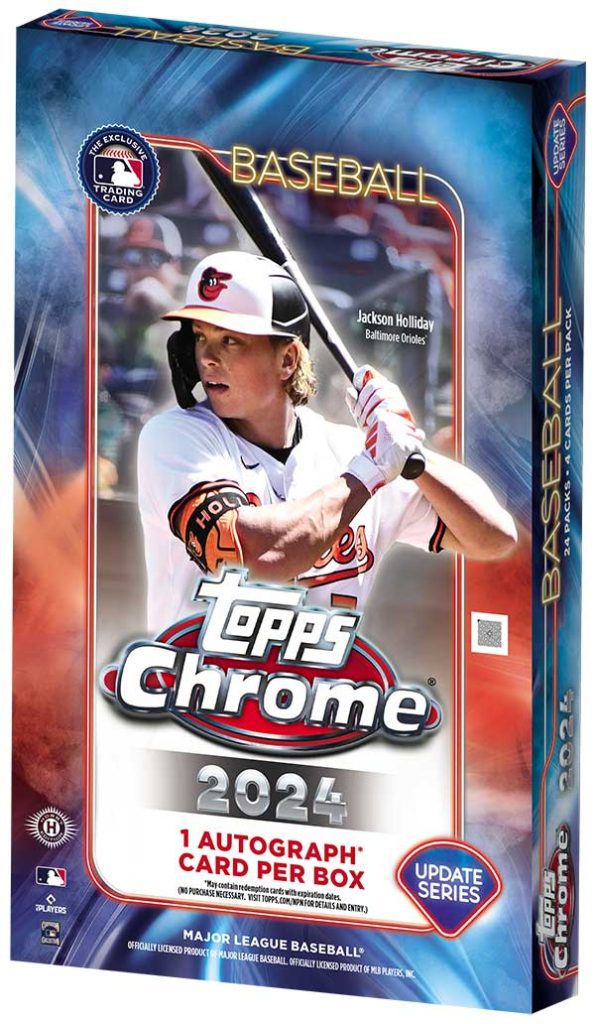 2024 Topps Chrome Update Series Baseball Checklist, Box Info