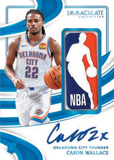 2023-24 Panini Immaculate Basketball Rookie Logoman Autographs Cason Wallace