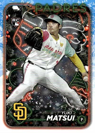 2024 Topps Holiday Baseball Variations Yuki Matsui