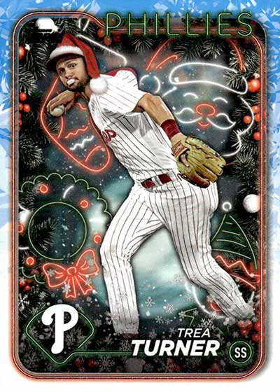 2024 Topps Holiday Baseball Variations Trea Turner