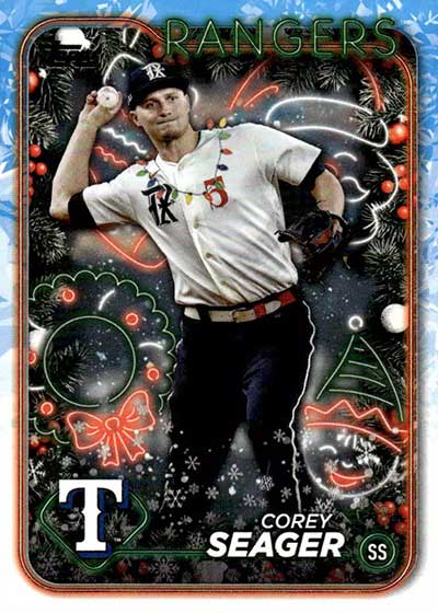 2024 Topps Holiday Baseball Variations Corey Seager