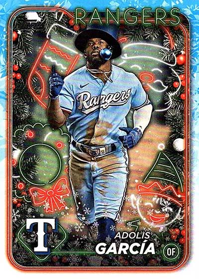 2024 Topps Holiday Baseball Variations Adolis Garcia