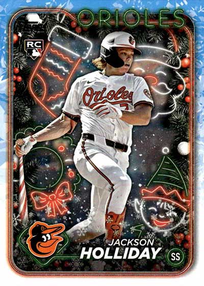 2024 Topps Holiday Baseball Variations Jackson Holliday