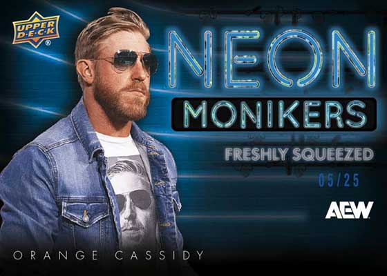 2025 Upper Deck AEW Neon Monikers Orange Cassidy