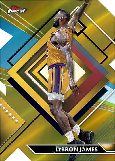 2023-24 Topps Finest Basketball Gold Refractors LeBron James