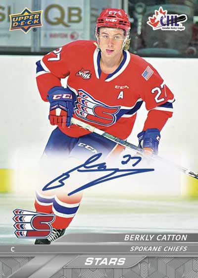 2024-25 Upper Deck CHL Hockey Autographs Berkly Catton