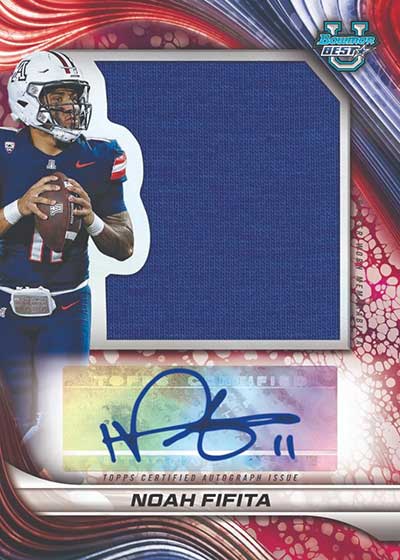 2024 Bowman Best University Football Prospect Jumbo Relic Autographs Noah Fifita