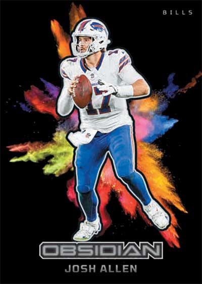 2024 Panini Obsidian Football Black Color Blast Josh Allen