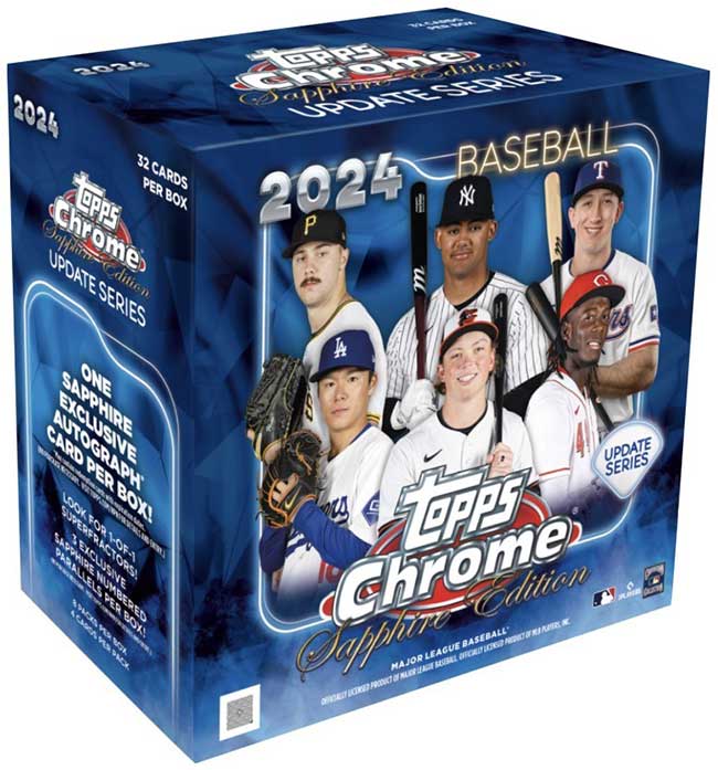 2024 Topps Chrome Sapphire Update Series Baseball Hobby Box